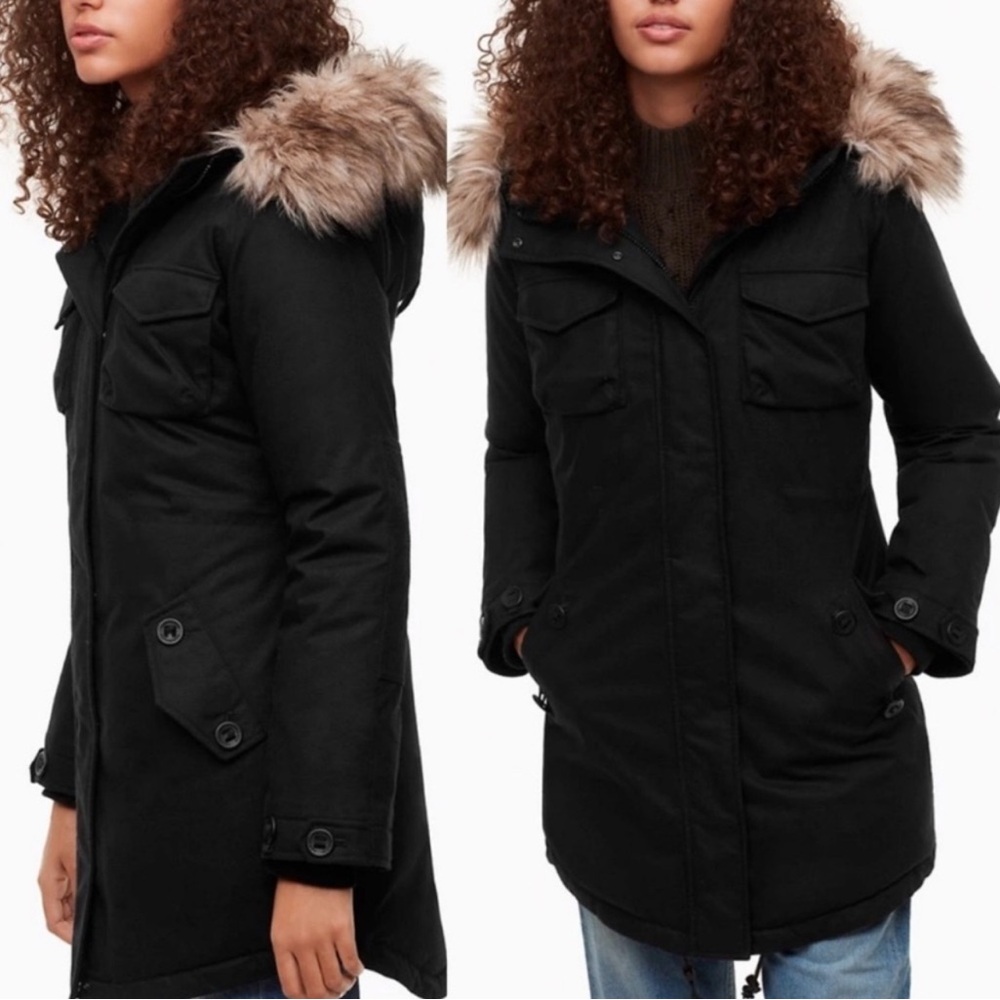 Aritzia‎ Community Paradigm Parka Black Size XS with Hemp Jacket